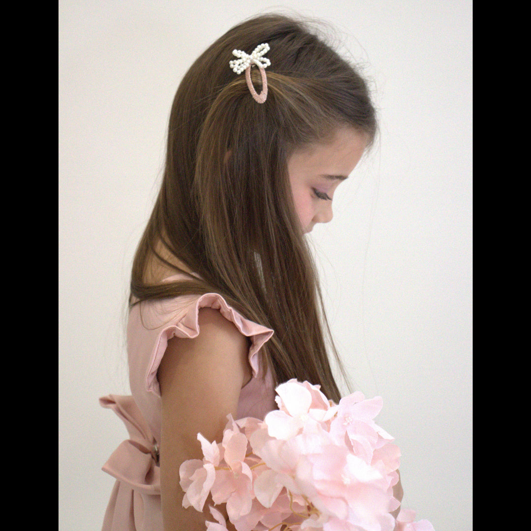 Milena pink hair clips - Paris collection