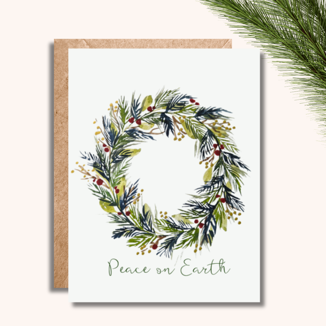Holiday Peace on Earth Greeting Card