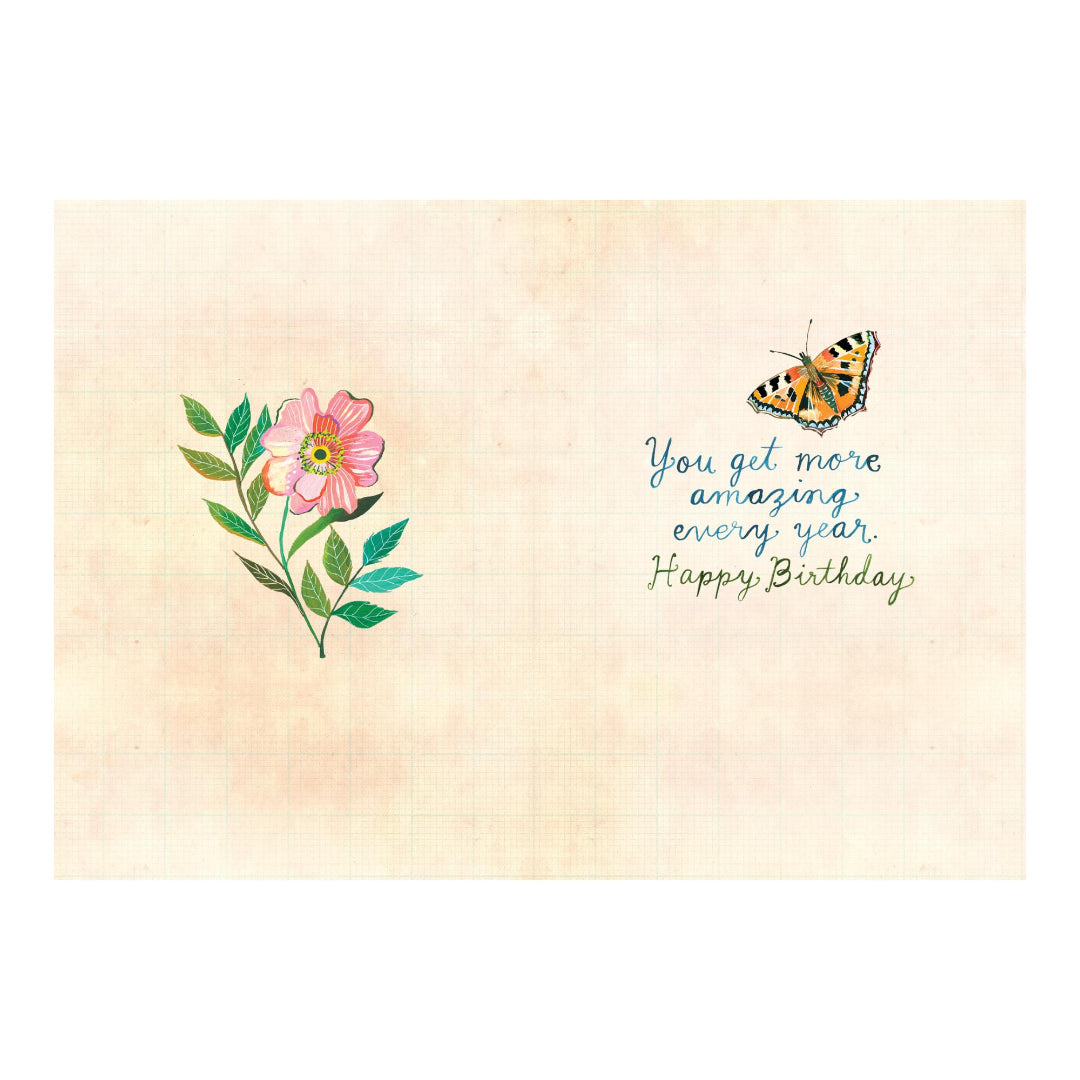 Secret Garden Birthday Card