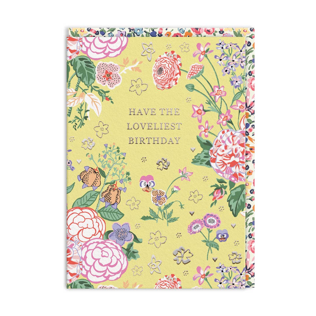 Cath Kidston - Yellow Posy Birthday Card