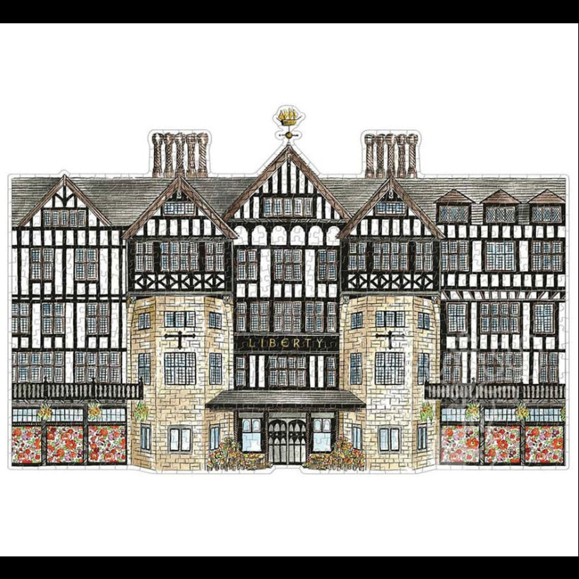 Liberty Tudor Building 750 Piece Shaped Puzzle