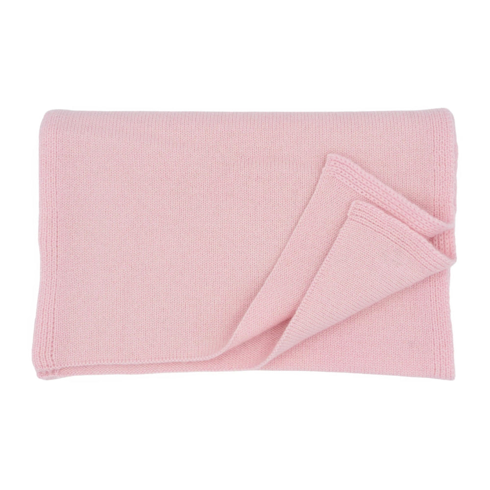 Pink scarf folded on a white background