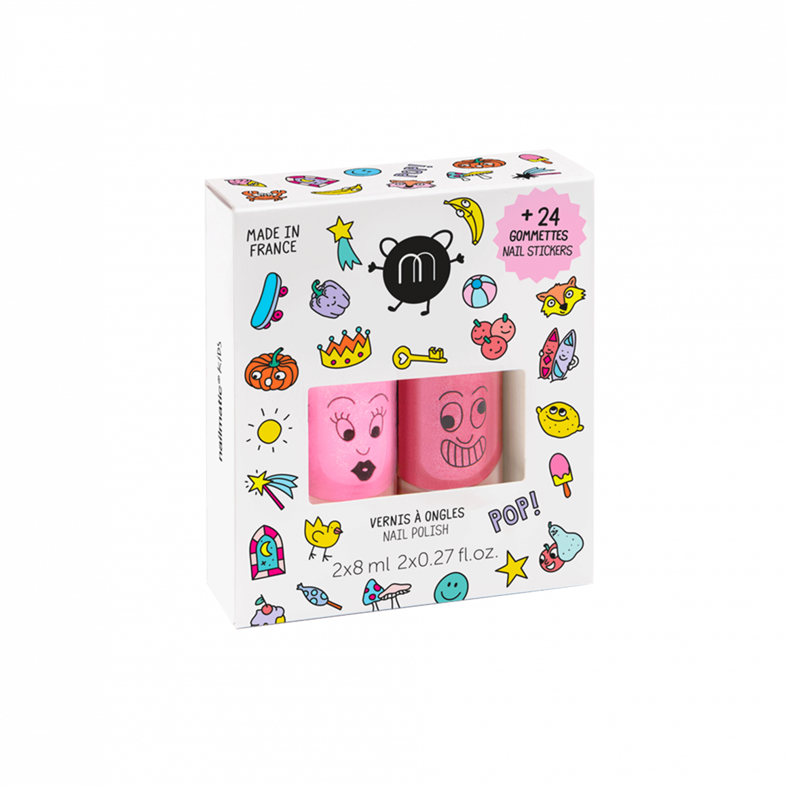 Lot de 3 vernis à ongles pour enfants