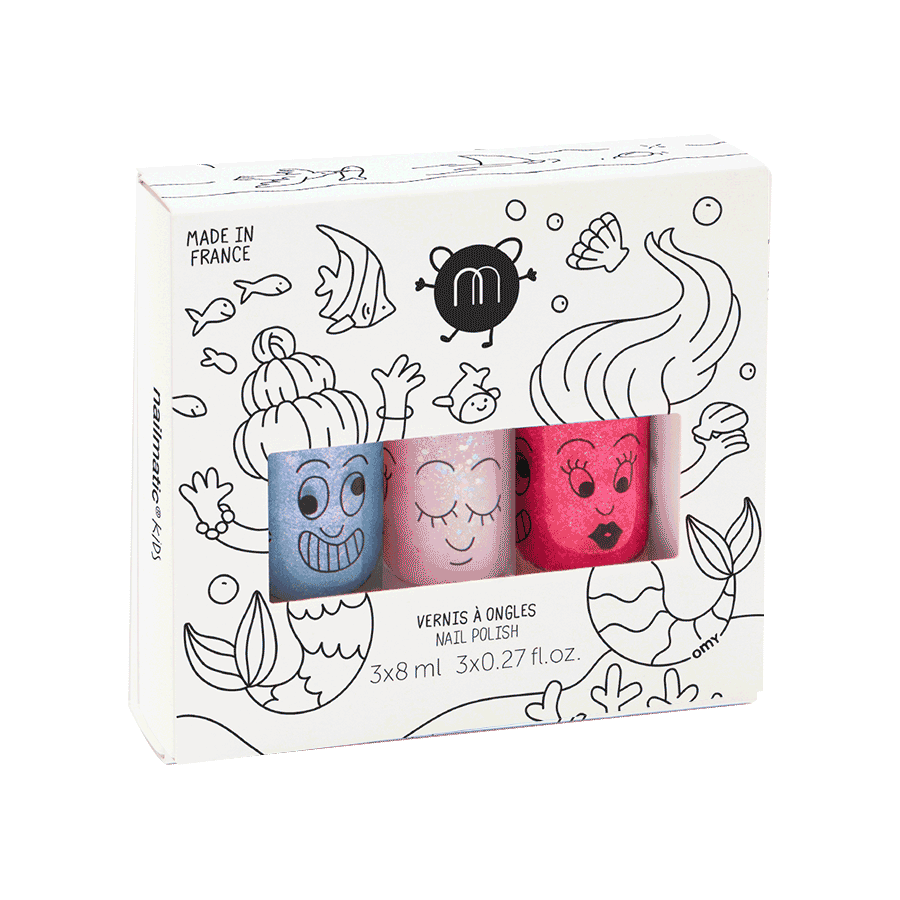 Lot de 3 vernis à ongles pour enfants