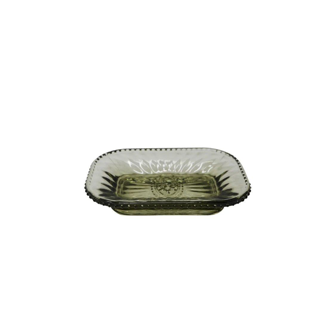 Porte-savon en verre à motif fumé