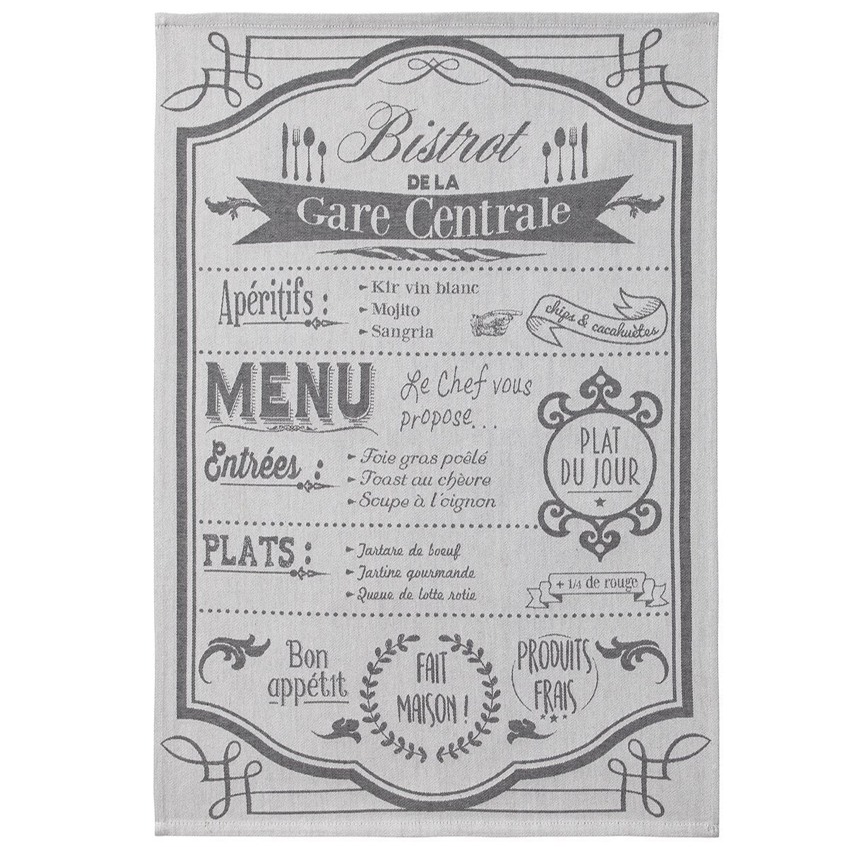 Au Menu Tea Towel - Belle De Provence