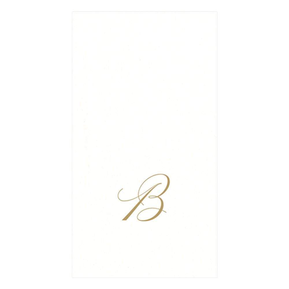 Initial Paper Linen Guest Towel - Belle De Provence