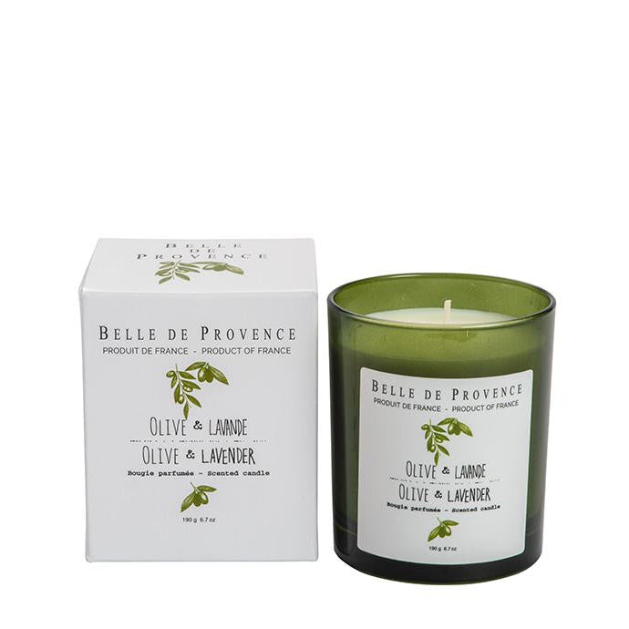 Olive Lavender Scented Candle - Belle De Provence