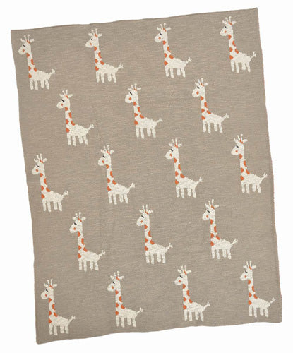 Multi Giraffe Baby Blanket - Belle De Provence