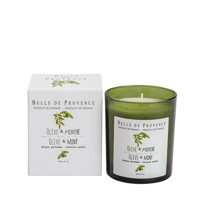 Olive Mint Scented Candle - Belle De Provence