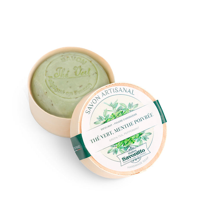 Savon Exfoliant Menthe Poivrée Thé Vert 100g