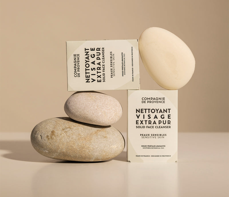 Compagnie de Provence - Nettoyant Visage Solide Extra Pur - Peaux Sensibles