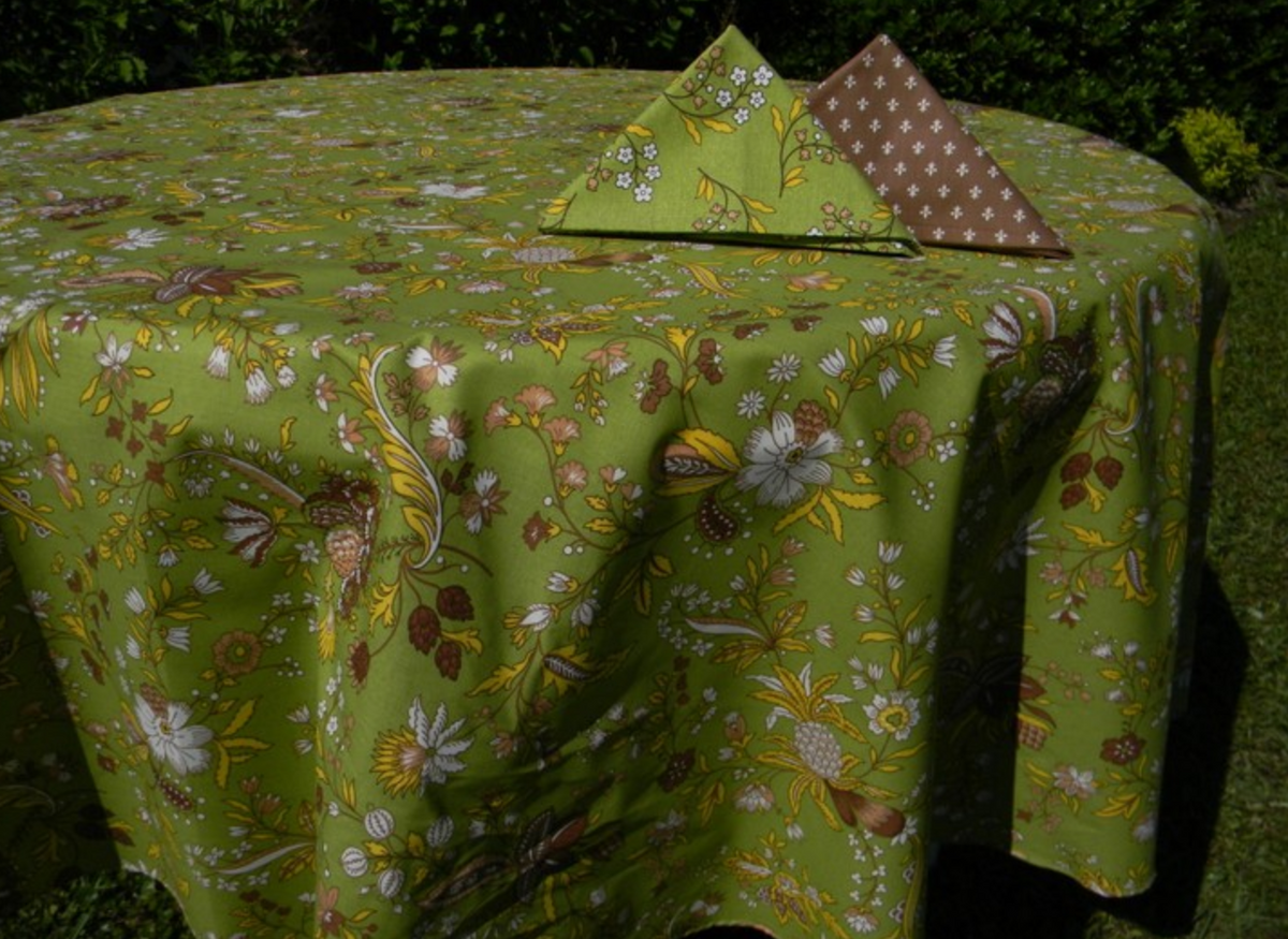 Le Cluny - Tablecloth Versailles Green - Belle De Provence