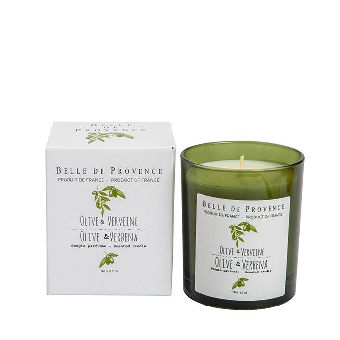 Olive Verbena Scented Candle - Belle De Provence