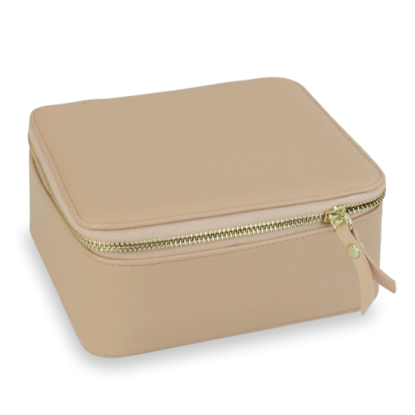 Travel Jewelry Box Beige