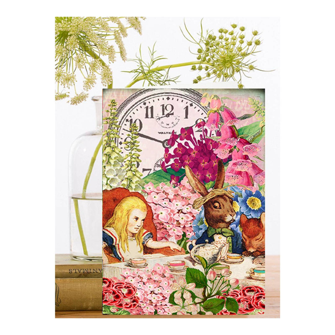 Alice In Wonderland Blank Greeting Card