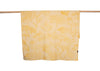 Alba Light Linen Plaid Floral Yellow Throw