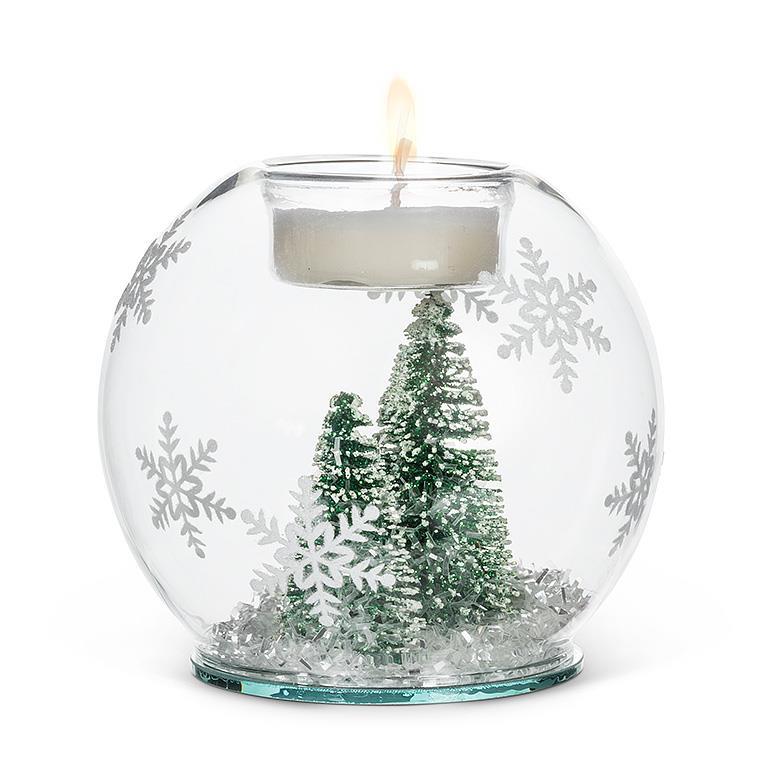 Snow Tree Tea Lite Holder