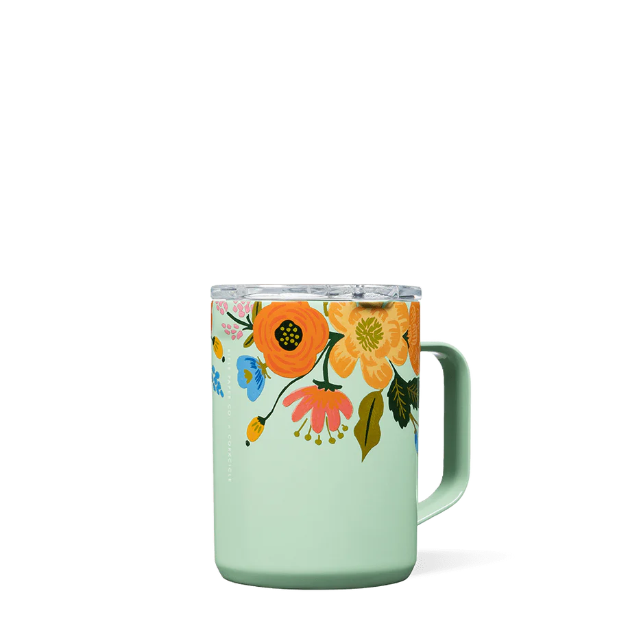 Corkcicle - Mug Rifle Paper Menthe Vif Floral