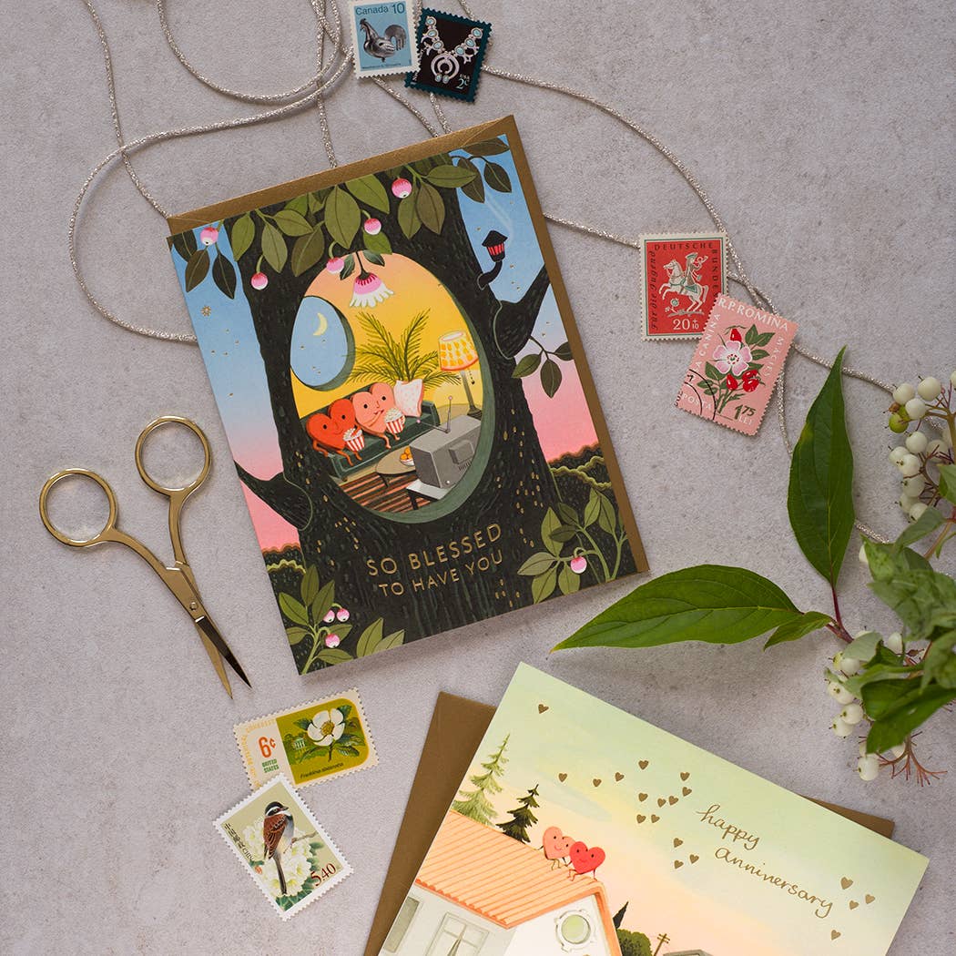 JooJoo Paper - Blessed Hearts - Love Greeting Card