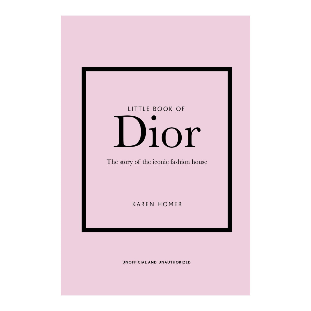 Pink Book cover of 'Little Book of Dior' by Karen Homer on a white background