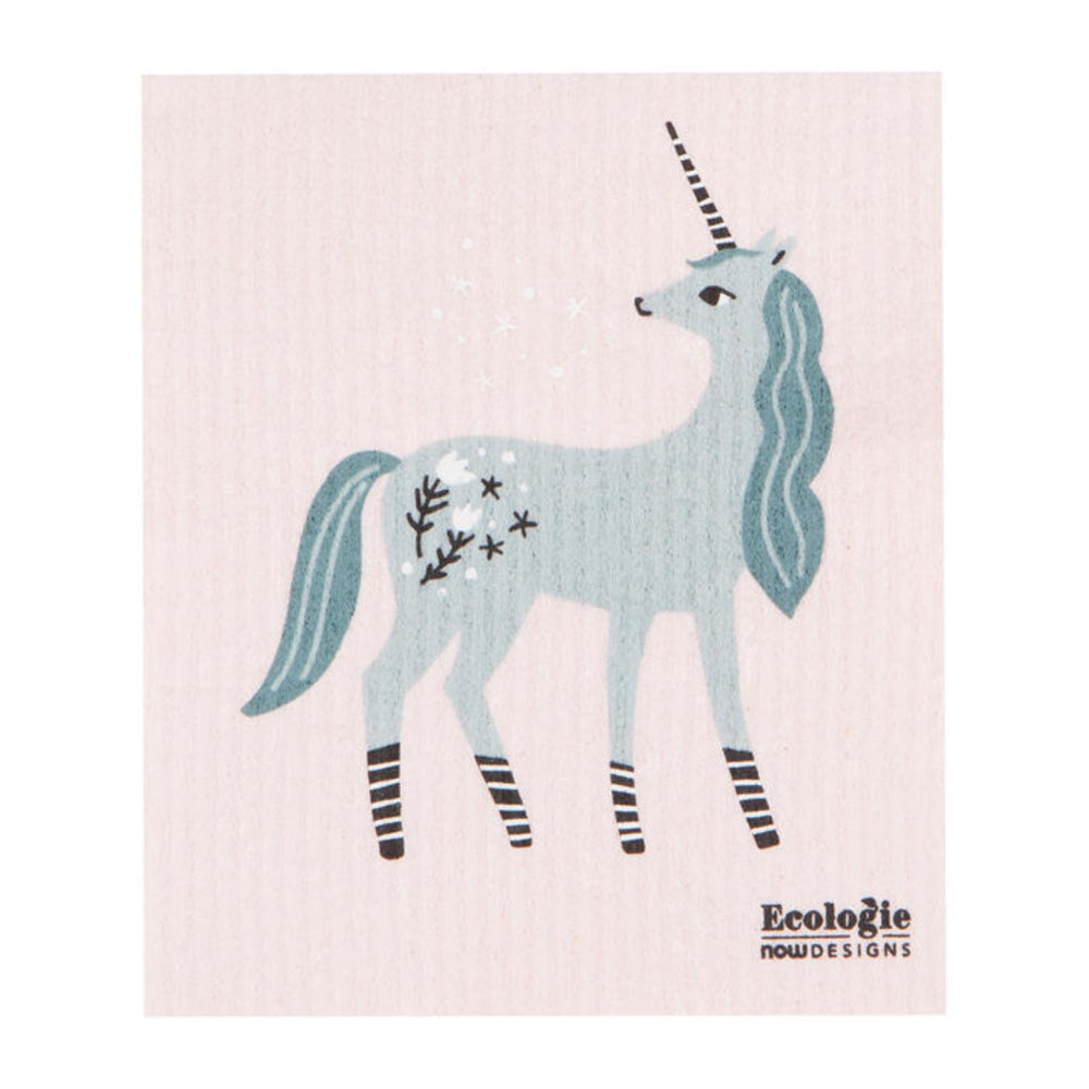 Unicorn design on a pink background with 'Ecologie Now Designs' branding.