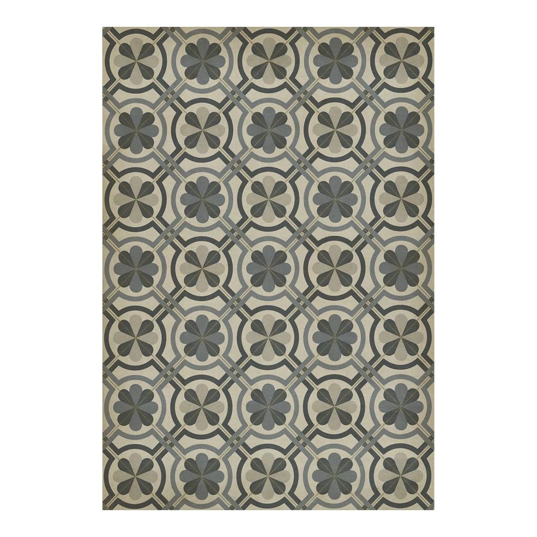 Patterned rug with design on a white background