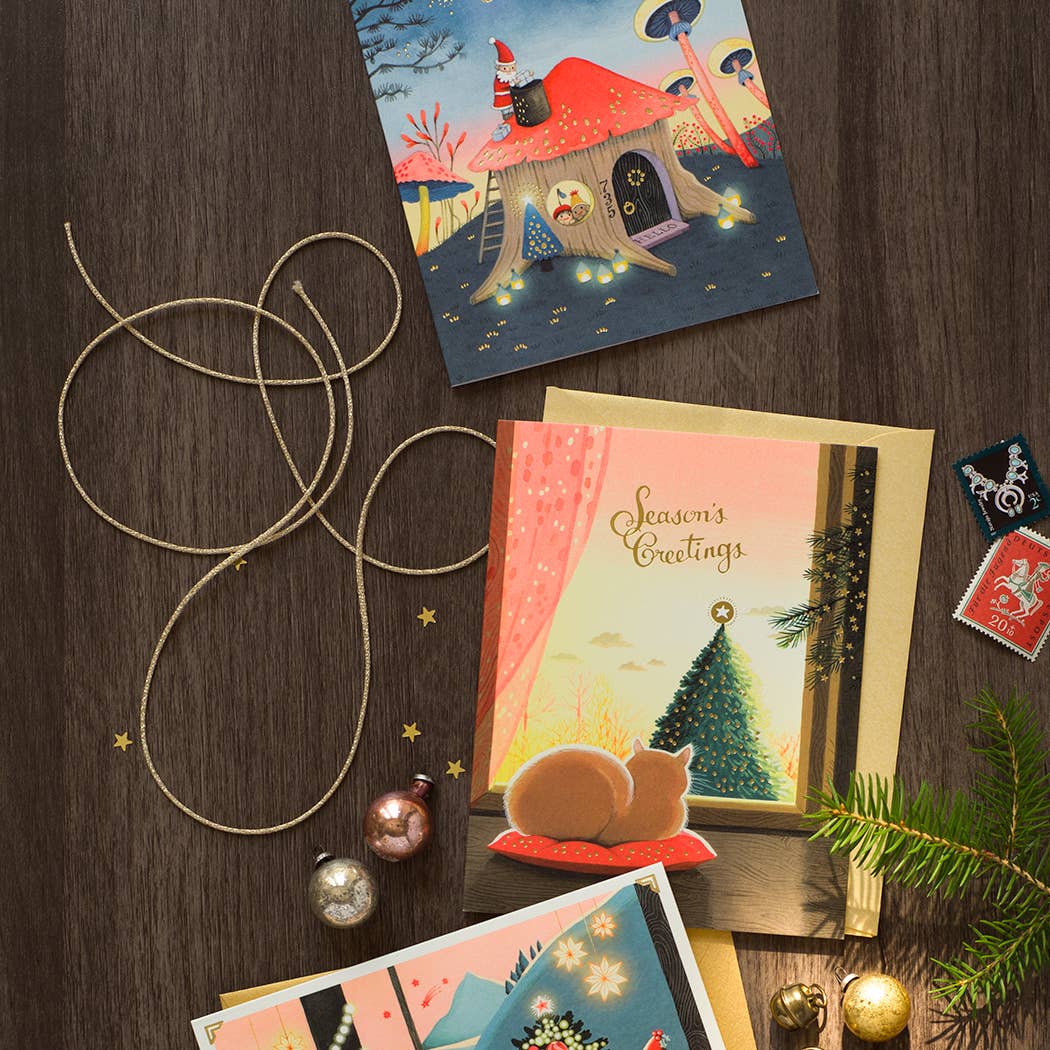 JooJoo Paper - Golden Hour Eve Christmas Greeting Card