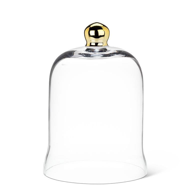 Medium Bell Shaped Cloche with Gold Knob