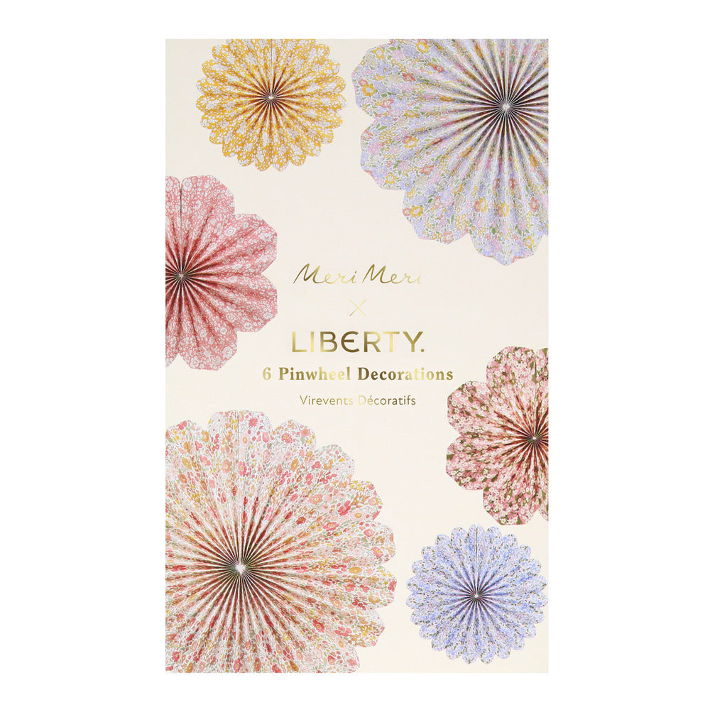 Décorations en papier Liberty en forme de moulin à vent