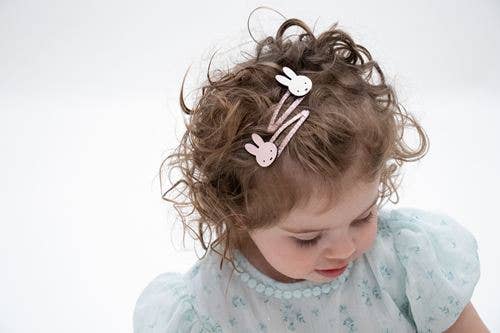 Yuko B - Pince à cheveux rose Miffy