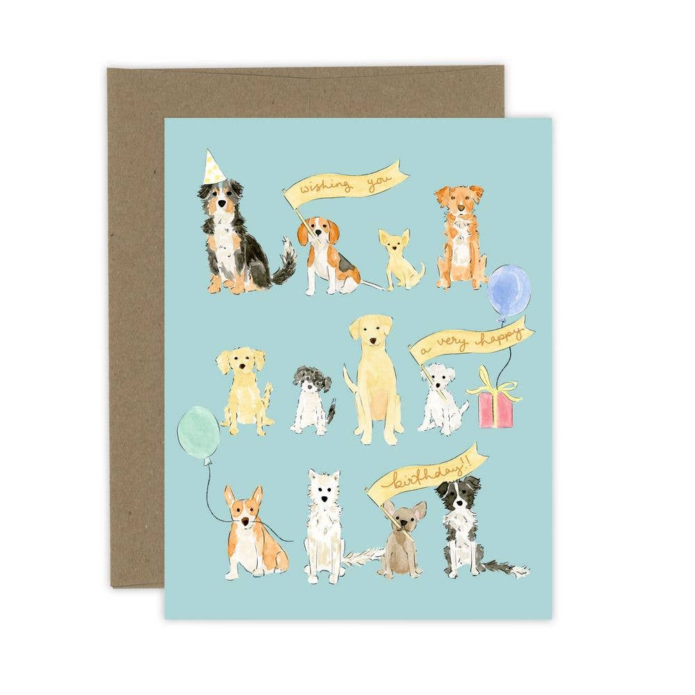Wishing you a Happy Birthday Dog Lover Card