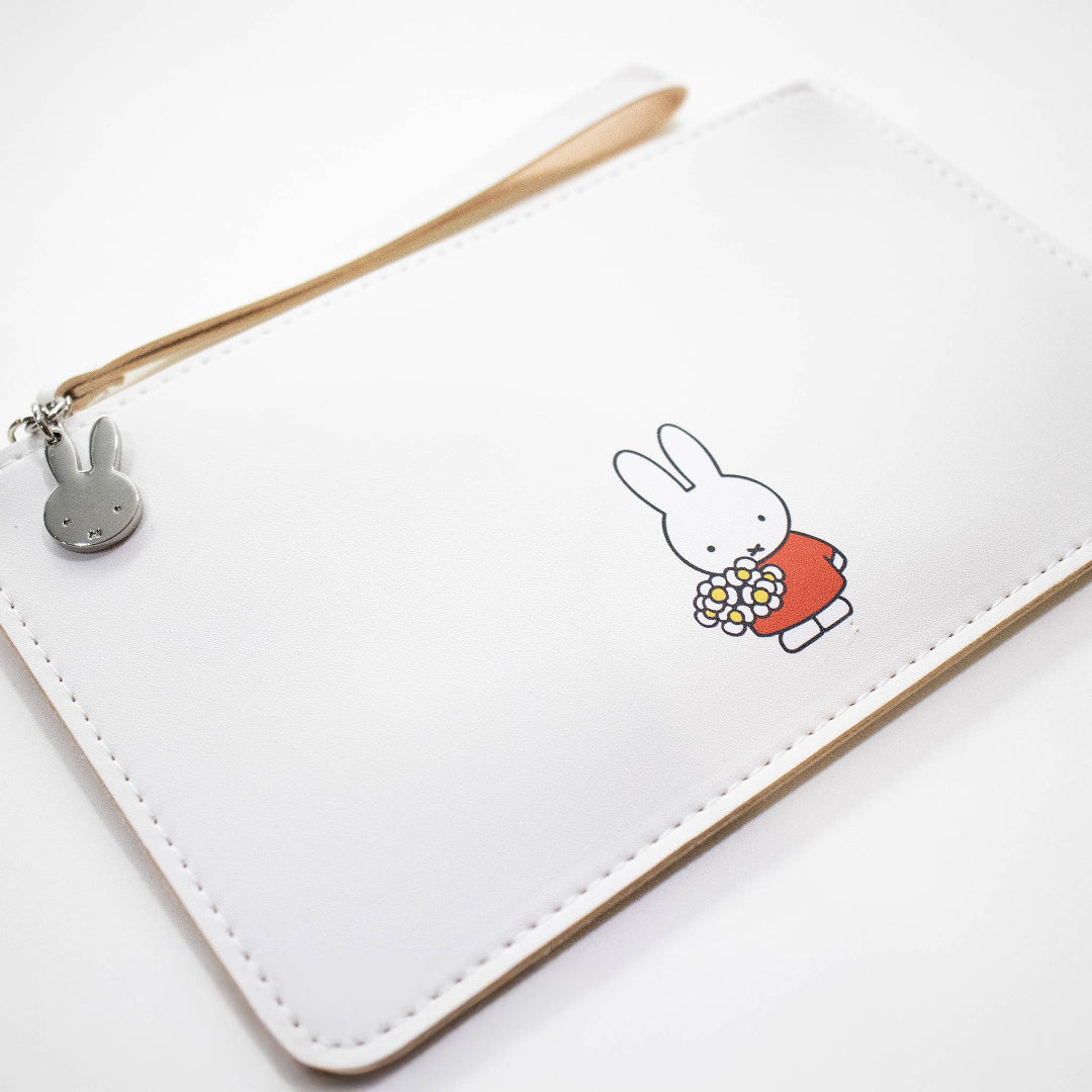 Yuko B - Trousse Miffy Flowers (Beige) I Collection ©Mercis
