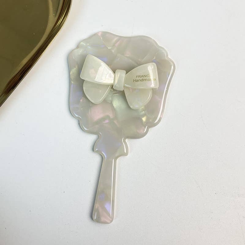 Pearl Bow Mirror Square