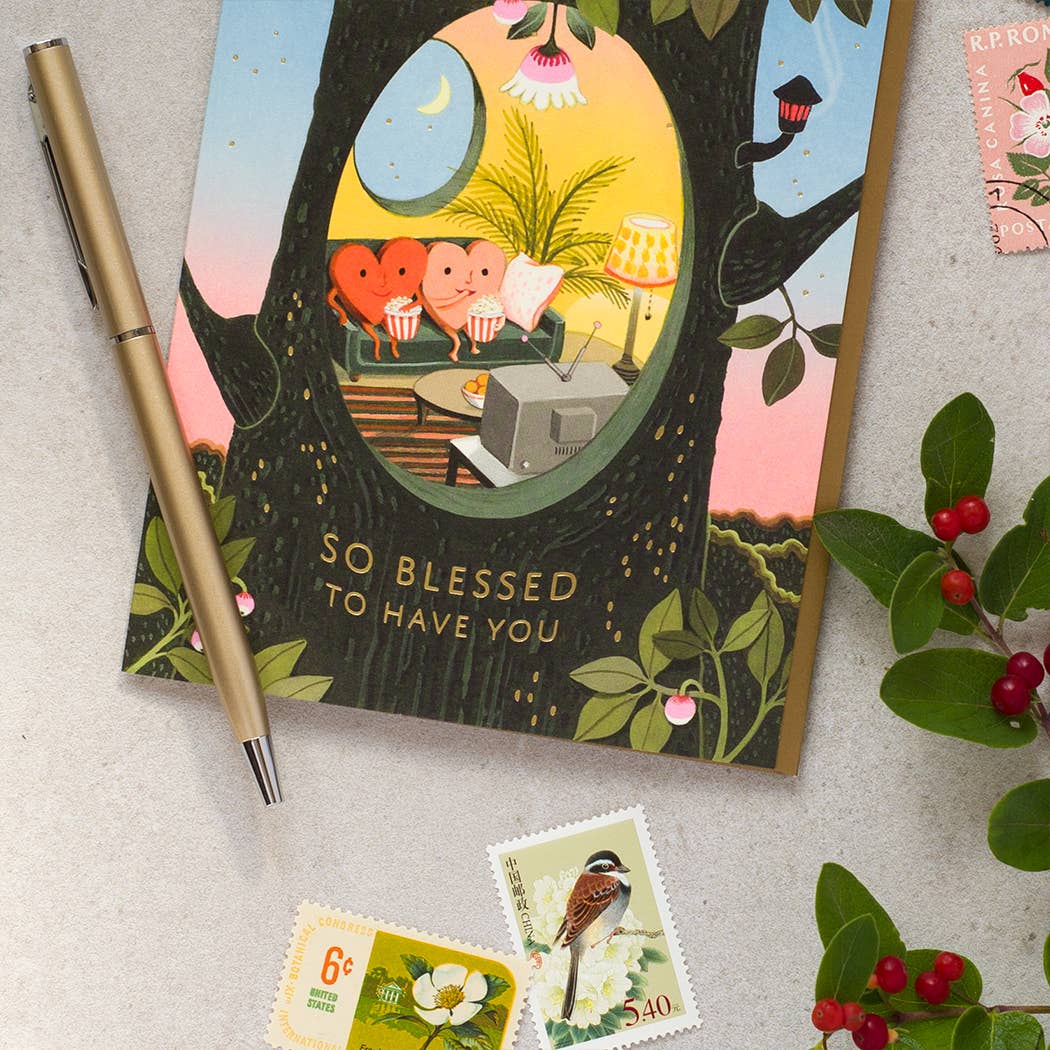 JooJoo Paper - Blessed Hearts - Love Greeting Card