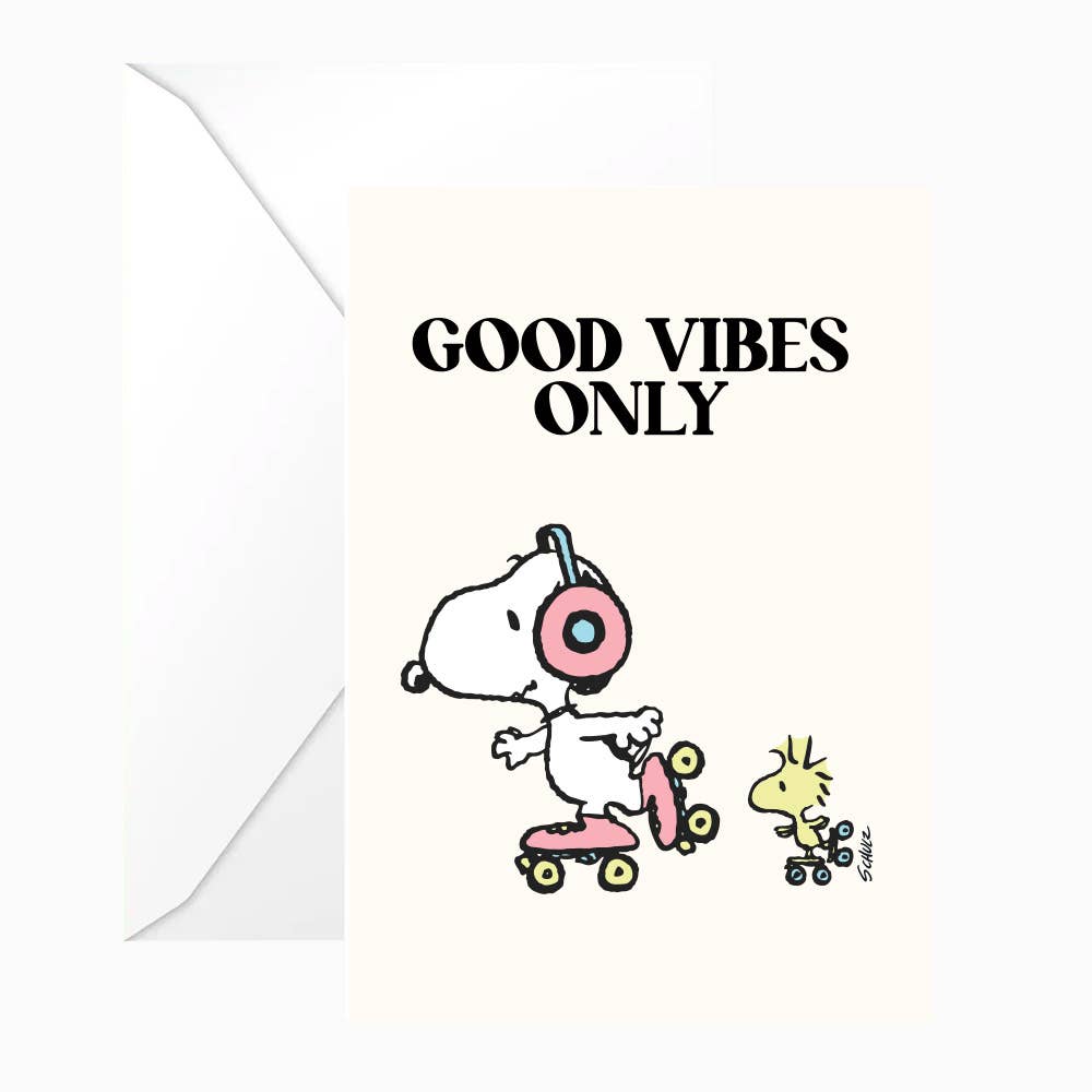 Titlee - Snoopy "Good Vibes Only" Card
