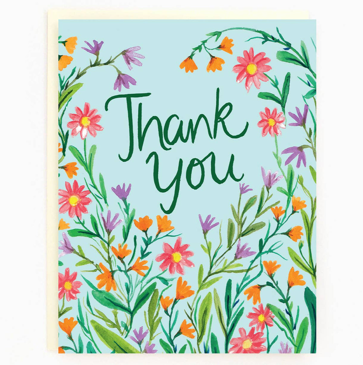 Thank You Wildflowers Card