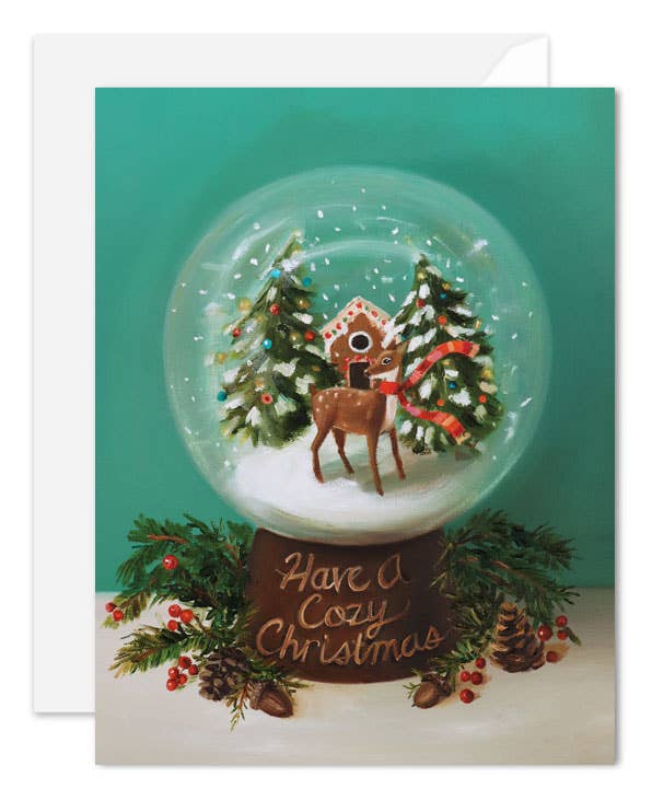 JANET HILL STUDIO - Carte de Noël « Have A Cozy Christmas »