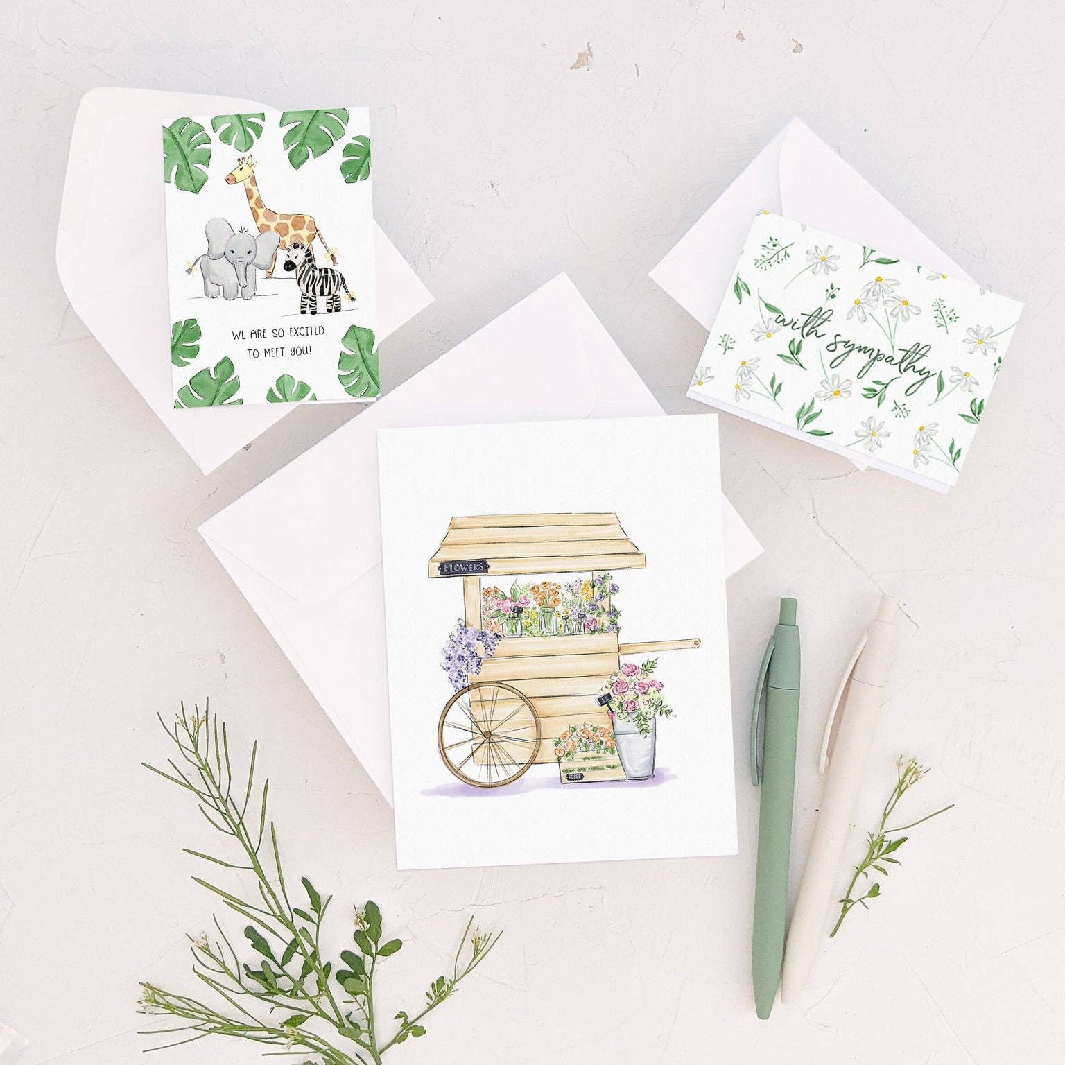 Mini Card - Excited to meet you! New Baby Enclosure Card