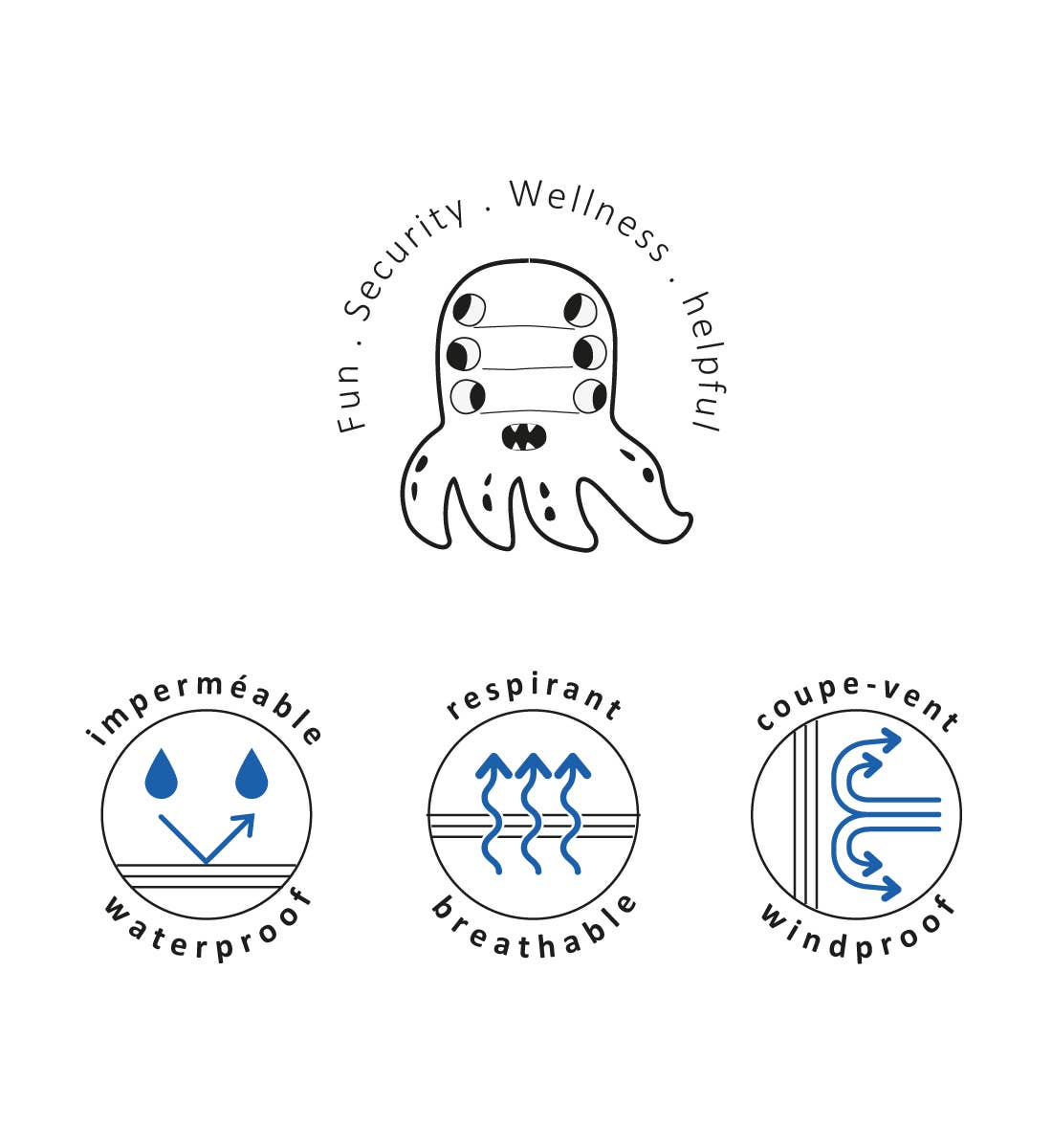 Veste de pluie coupe-vent - Rose : 3-4 ans (104 cm)