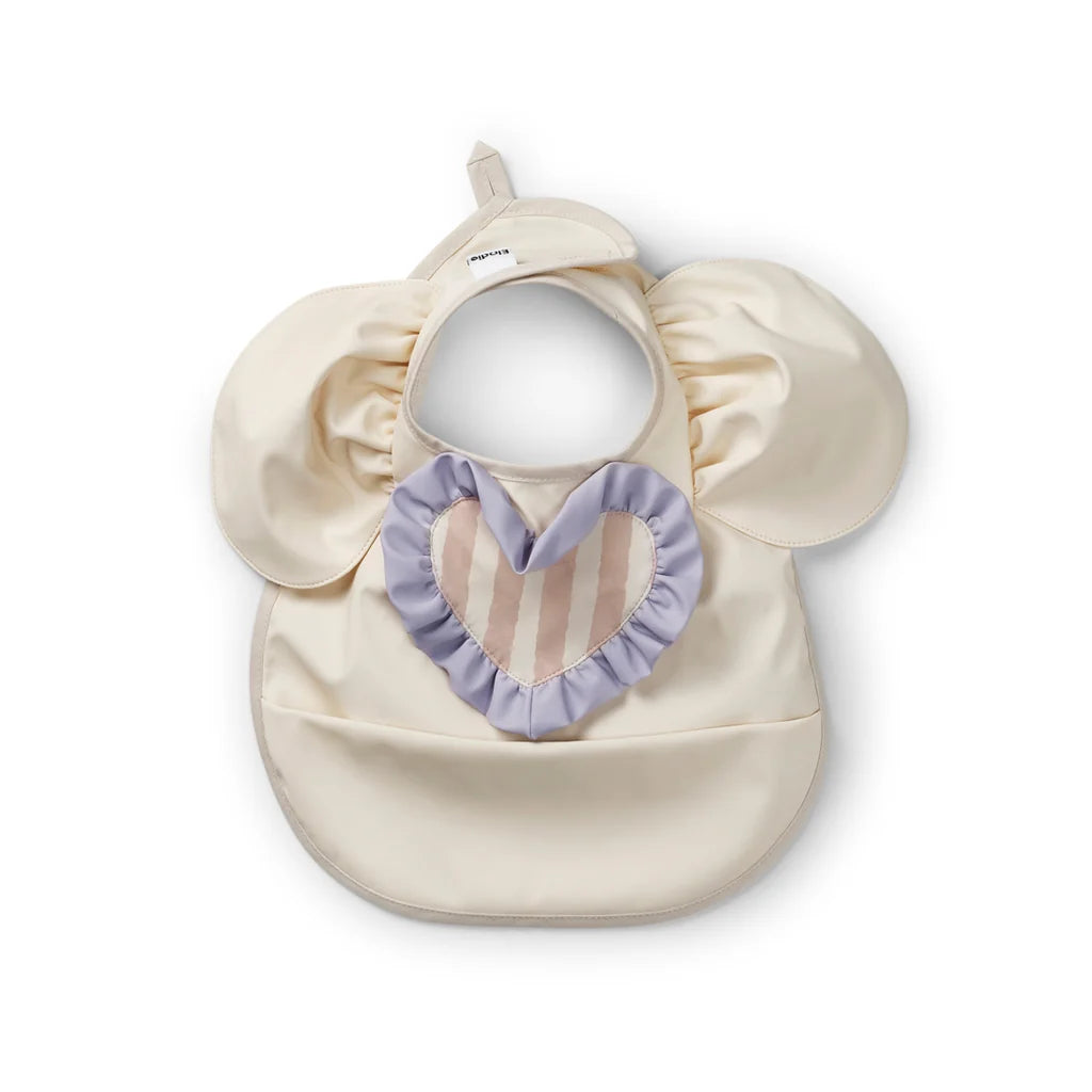 Elodie - Baby Bib Oat White