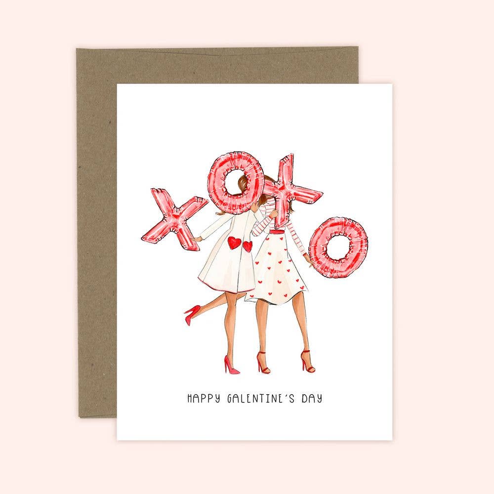 Happy Galentine's Day - Galentine's & Friendship Greeting Card