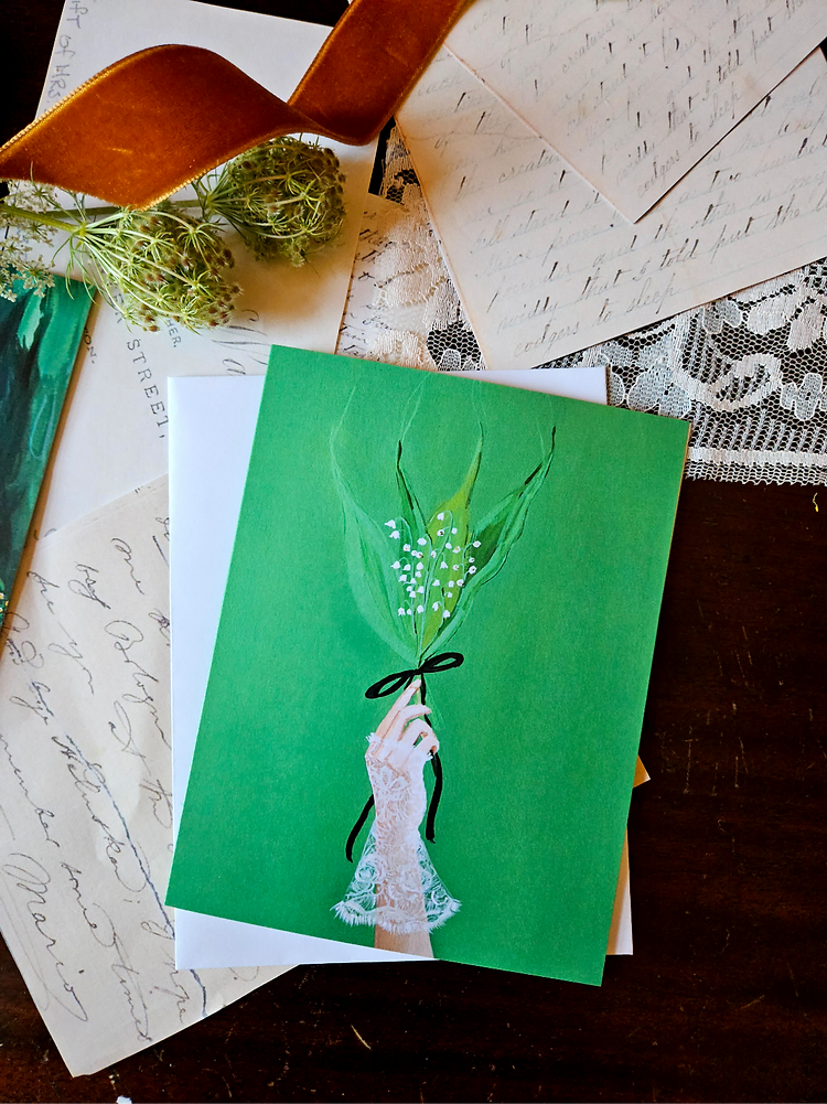 Janet Hill Studio - Dainties. Botanical Flower Card.