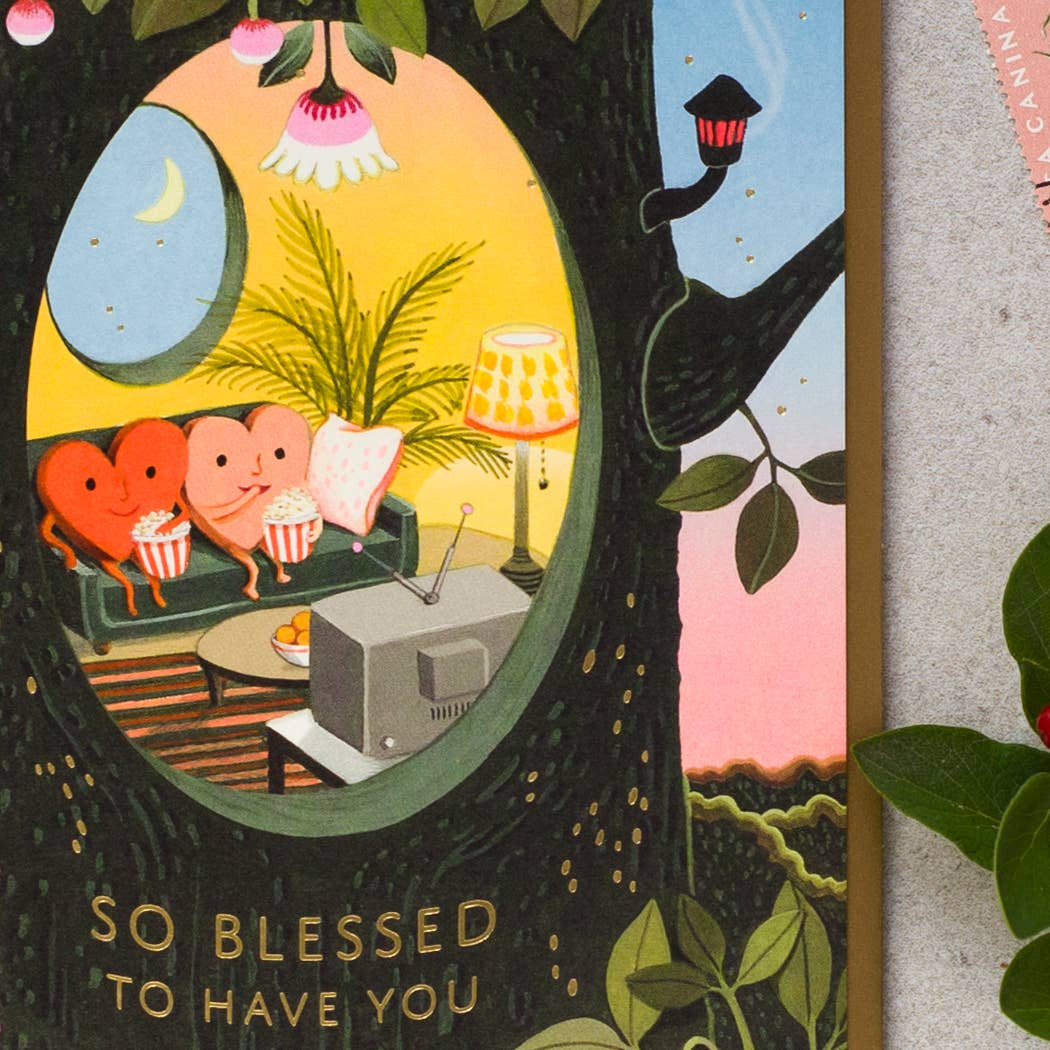 JooJoo Paper - Blessed Hearts - Love Greeting Card