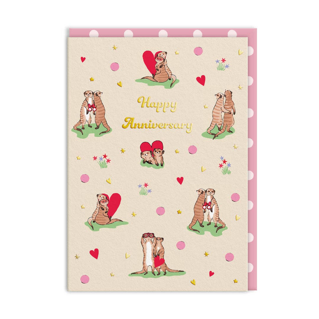 Cath Kidston Meercats Anniversary Card