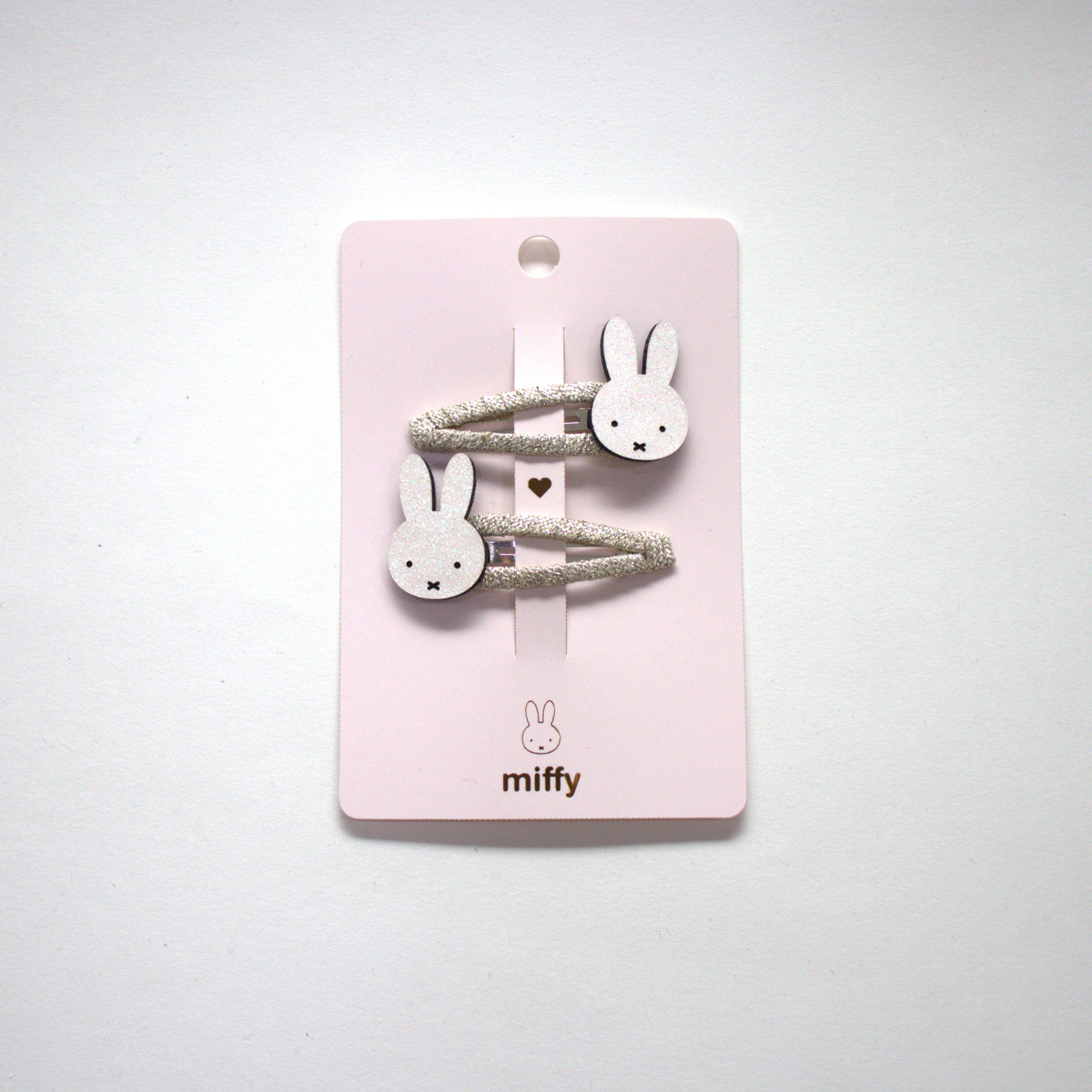 Yuko B - Miffy White Hair Clip Duo