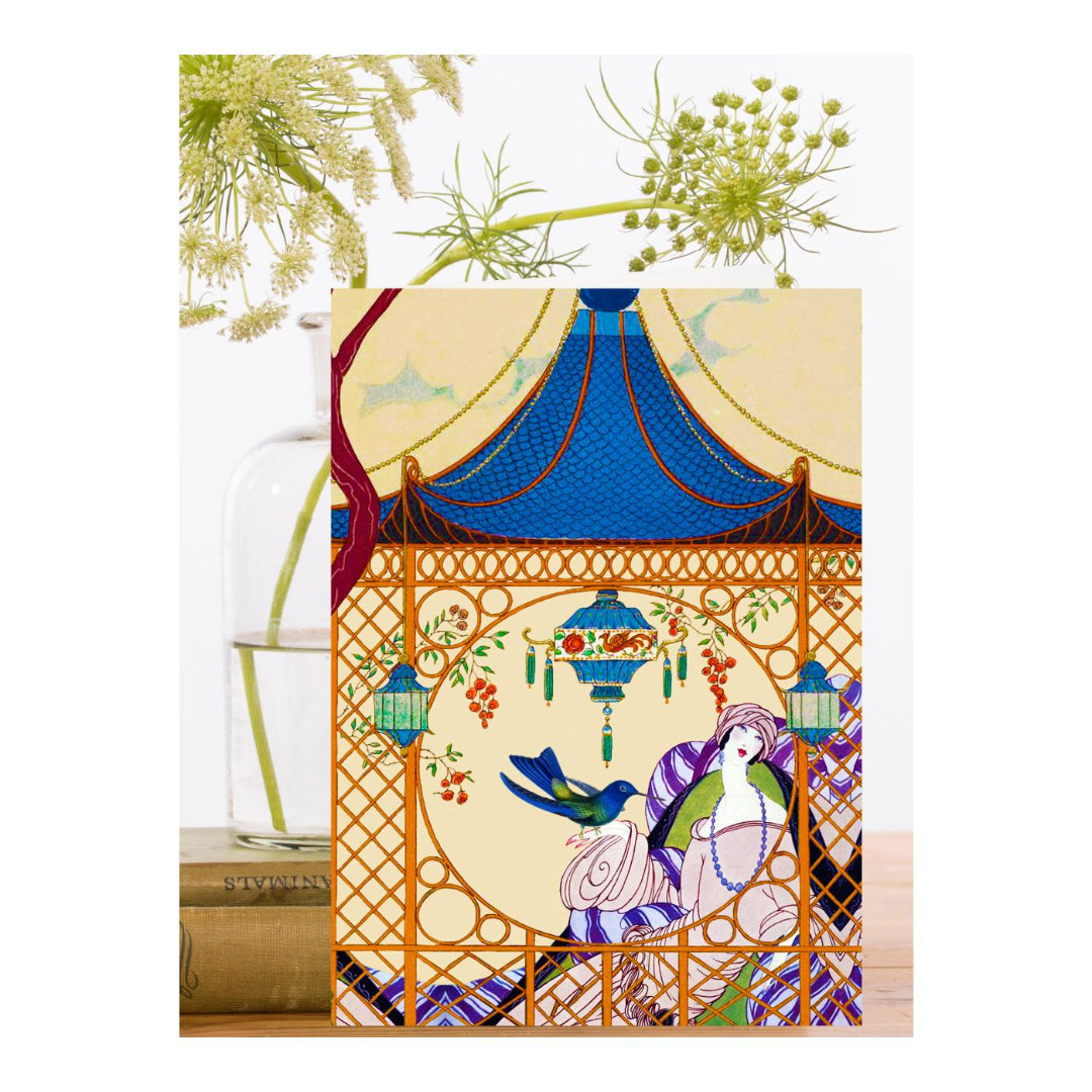 Pagoda Whimsical Greeting Card