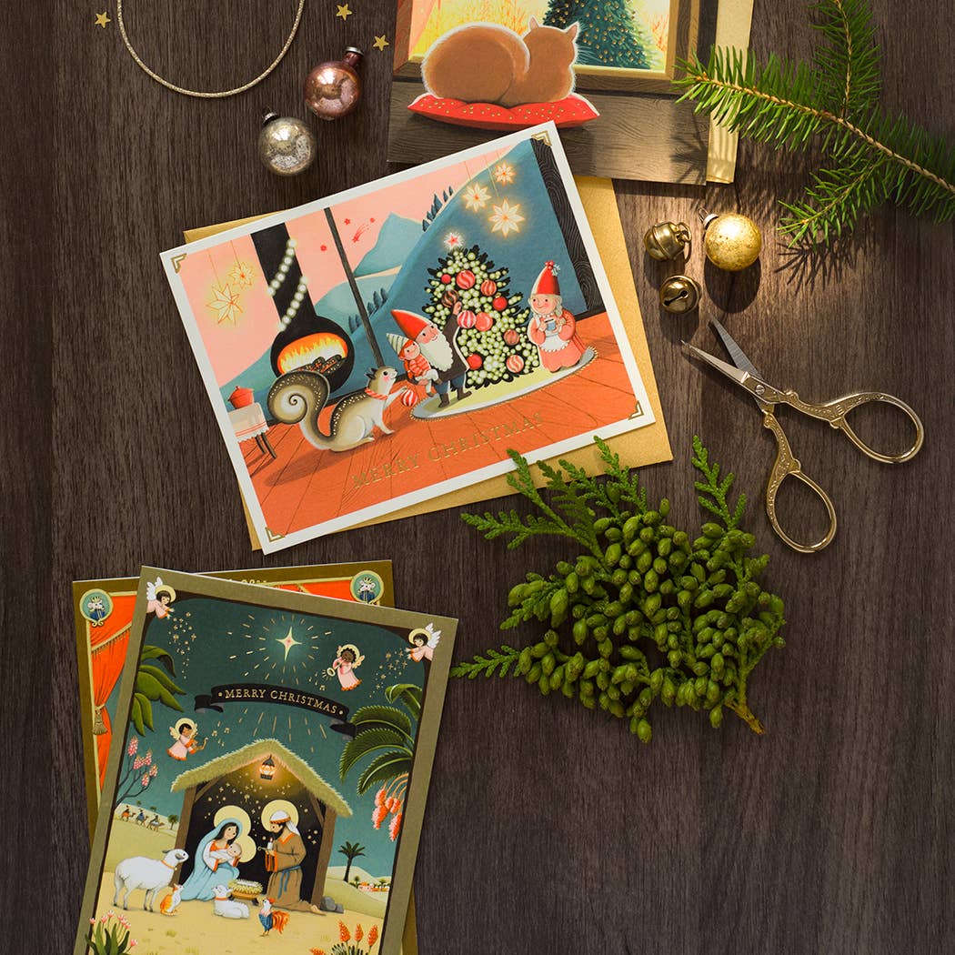 JooJoo Paper - Tiny Cabin Xmas Greeting Card