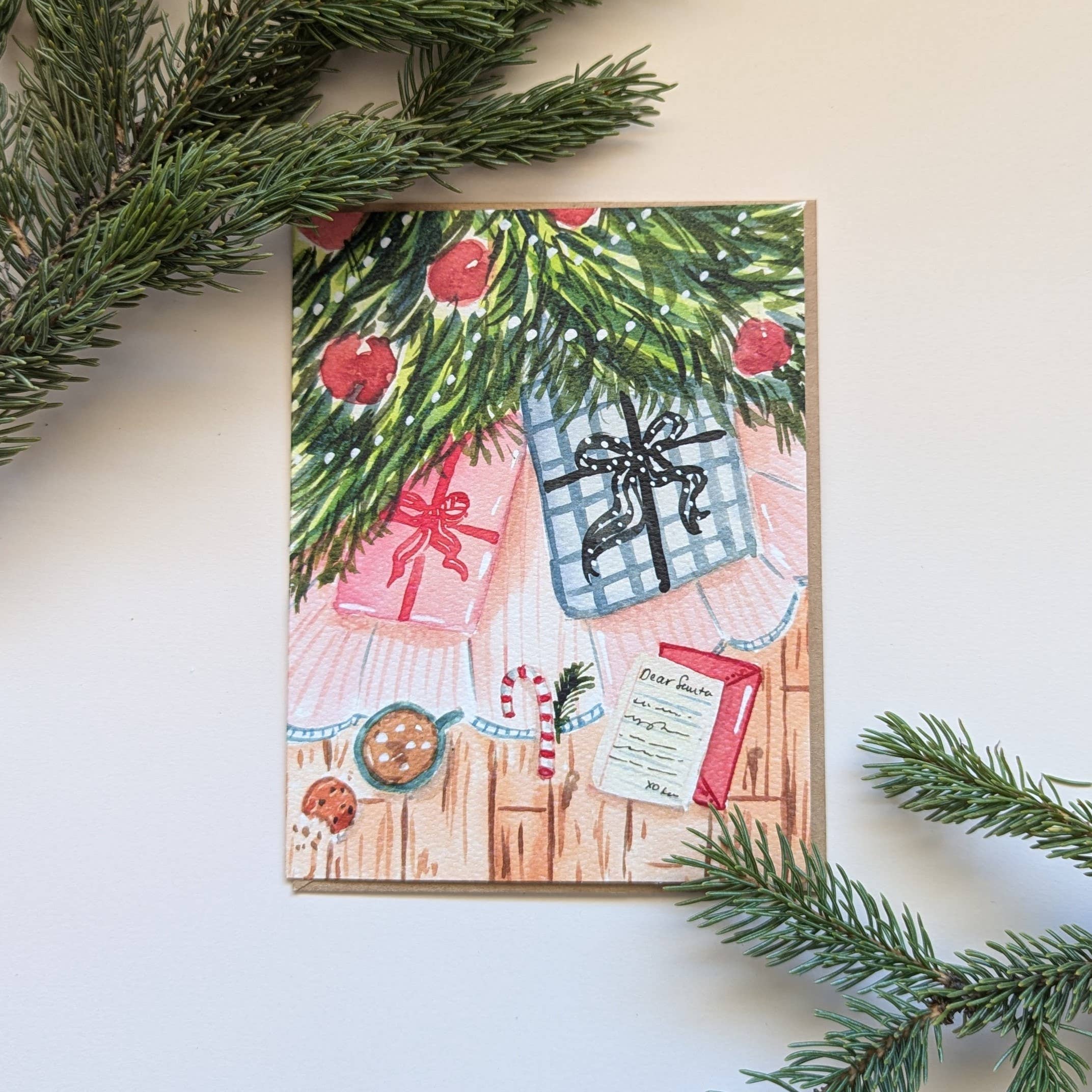 Holiday Under the Tree Greeting Card