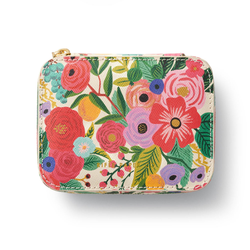 Floral patterned case on a white background